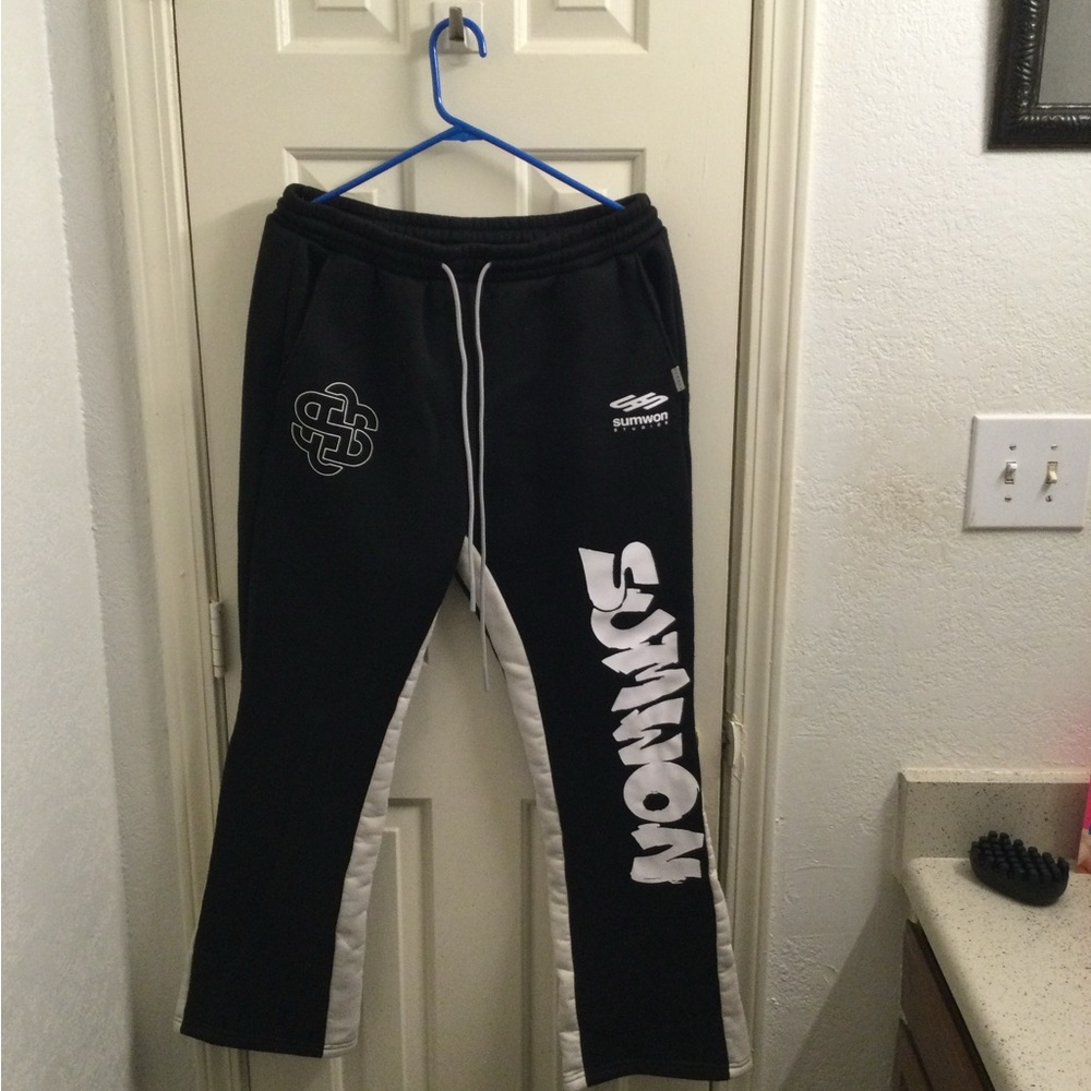 Black and White Joggers